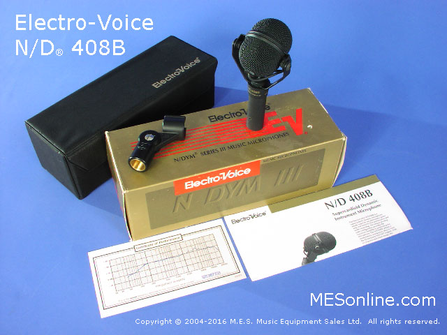 Electro Voice ND408B Lo-Z Super Cardioid Microphone