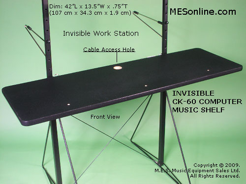 Invisible CK60 Accessory Shelf.