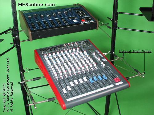 Invisible Work Station Stand, Close View with Gear