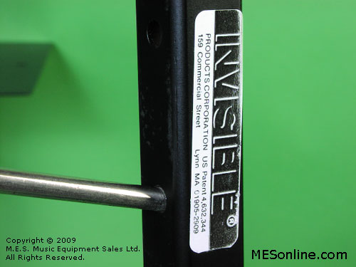 Invisible Work Station Stand, Label, Close View