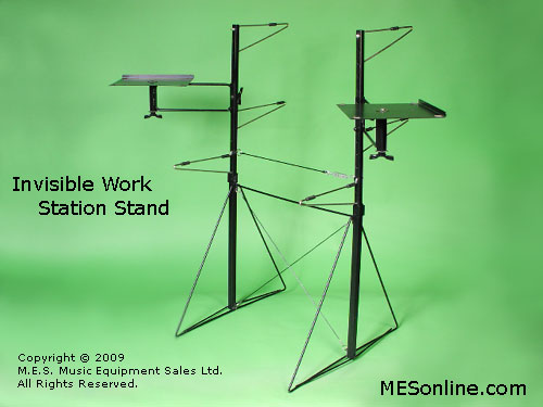 Invisible Work Station Stand, Right Front View