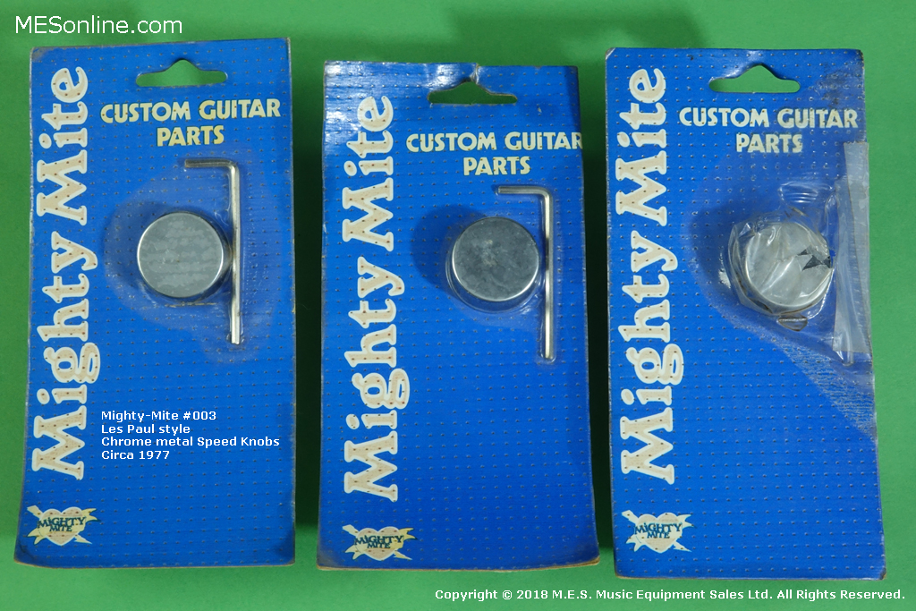 Mighty-Mite NOS Gibson guitar Metal Speed knobs 1970's, image 1