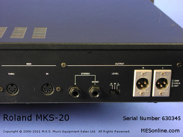 Roland MSQ100 Panel