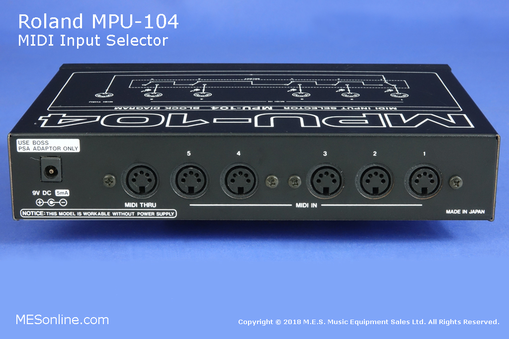 Roland MPU-104 MIDI Input Selector, image 3