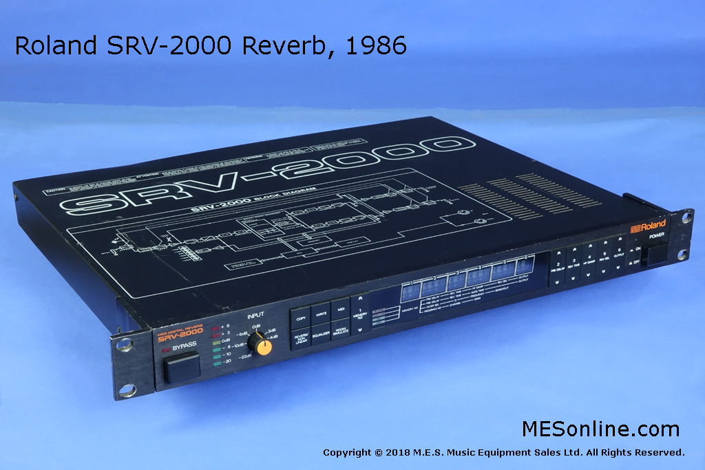 Roland SRV-2000 MIDI Digital Reverb from 1986
