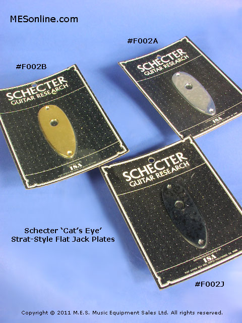 Schecter Fender Brass Cat's Eye Input Jack Plate, image 7